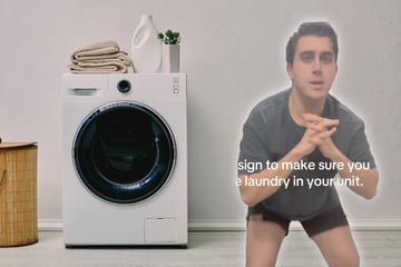 Waschmaschine gibt den Geist auf, Mann wird kreativ und gefeiert: "Die Leute lieben es"