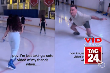 Viral Video of the Day for January 27, 2025: Girl's TikTok hilariously interrupted by pro ice skater!