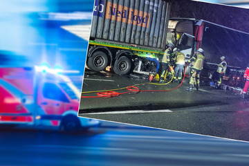 Unfall A1: Laster-Fahrer übersieht Stauende und schiebt Seat in weiteren Brummi