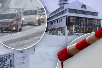 Ungemütliches Wochenende in Sachsen: Erst Schnee mit Sturm, dann auch noch Regen mit Glätte!