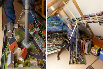 Kreativer Protest gegen überdimensionales Windrad in Sachsen