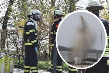 Hamburg: Großeinsatz an Elbe: Flasche mit explosiver Substanz erfolgreich gesprengt