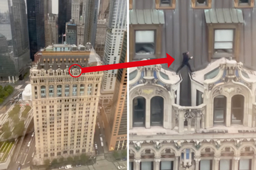 Kurioser Kletterkünstler: Mann springt im 23. Stockwerk über Dächer!
