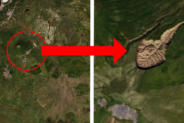 "Mund zur Hölle": Wachsender Mega-Krater in Sibirien sorgt für Entsetzen