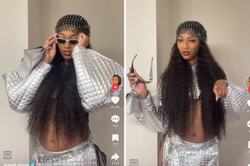 Angel Reese wins over the BeyHive with chrome look at Renaissance World Tour
