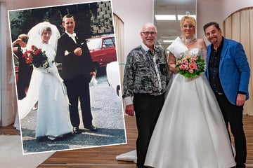 Dresden: Nach 55 Jahren! Jubiläums-Braut steigt noch einmal ins Hochzeitskleid