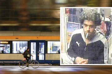 Leipzig: Man pushes passenger out of tram and kicks him: Police search for brutal perpetrator