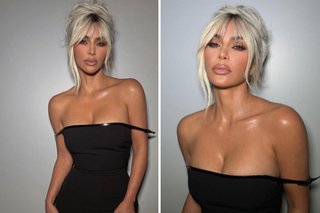 Kim Kardashian flaunts blonde bombshell era to promote American Horror Story