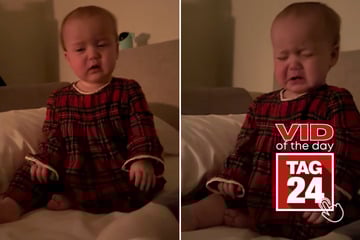 Viral Video of the Day for January 30, 2026: Exhausted baby nods off mid-cry in hilarious clip