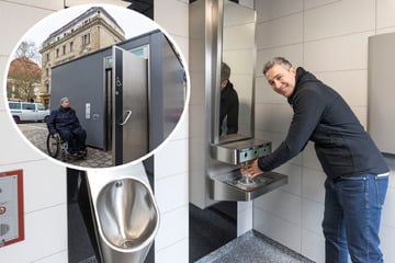 Dresden: Neue Toiletten für Dresden: Baubürgermeister Kühn weiht Klohäuschen in der Neustadt ein