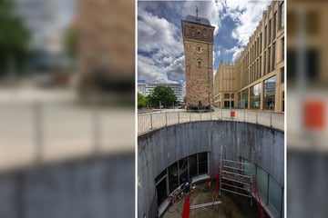 Chemnitz: Neues XXL-Kunstwerk in Chemnitz: Gerüst im Parkhaus sorgt für Rätsel!