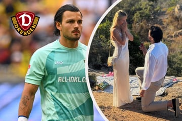 Im Paradies von St. Tropez: Dynamo-Keeper Tim Schreiber macht seiner Lilly einen Heiratsantrag