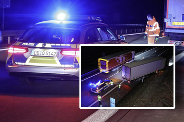 Unfall A17: Drogen-Trucker hinterlässt Spur der Verwüstung auf Sachsens Autobahnen: Erst auf der A17 ist Schluss
