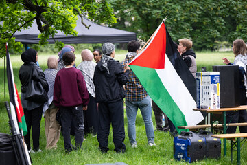 Frankfurt: Aufbau hat begonnen: Wirbel um pro-palästinensisches Camp an Frankfurter Goethe-Uni