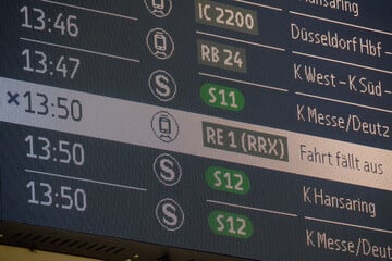 Viele Ausfälle im Regionalverkehr: Strecke Aachen - Köln wegen Unfall gesperrt
