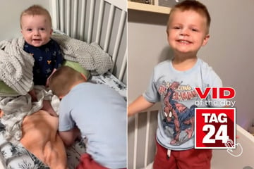 Viral Videos: Viral Video of the Day August 28, 2024: Baby Prepares a Surprise for Brother in the Morning: "Bad timing, buddy"