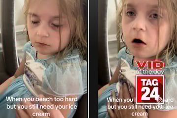Viral Video of the Day for May 20, 2025: Sleepy toddler battles exhaustion for ice cream