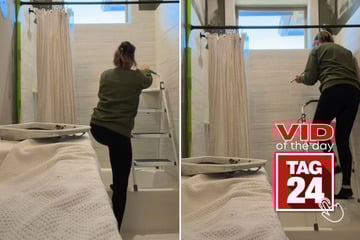 Viral Video of the Day for January 6, 2026: Woman's bathroom upgrade goes wrong with hilarious fall