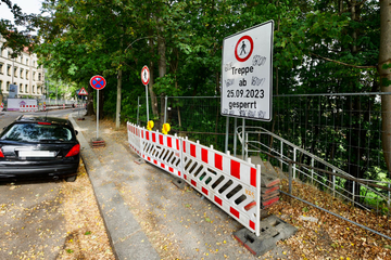 Chemnitz: Bauarbeiten am Kaßberg in Chemnitz starten: Treppe wird ab morgen weggerissen