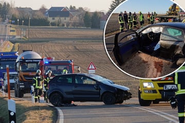 Auto überschlägt sich auf Bundesstraße in Sachsen: Fahrerin schwer verletzt