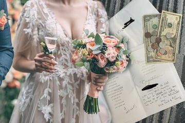 Paar schleicht sich auf fremde Hochzeit: Zwei Tage später findet Braut dann diese Karte