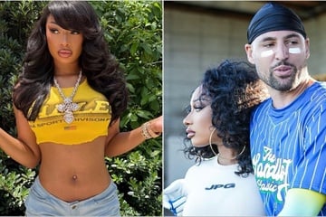 Megan Thee Stallion gets her WAG on to support Klay Thompson at baseball game