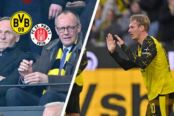 Unter den Augen von Kanzler Merz: BVB verspielt Zwei-Tore-Führung und gewinnt doch noch