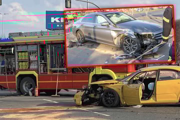 Kreuzungscrash in Pirna: 39-jähriger Fahrer schwer verletzt