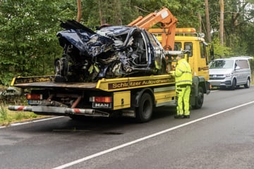 Zeugin entdeckt stark deformiertes Auto auf B100: 20-Jähriger bei Unfall getötet