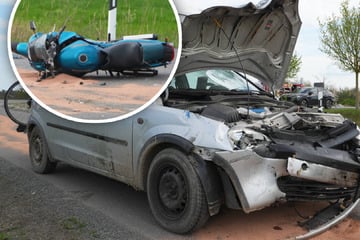 10.000 Euro Schaden: Motorradfahrer nach Unfall schwer verletzt im Krankenhaus