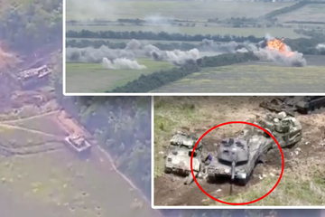 Kreml-Hinterhalt: Russen-Artillerie zerstört offenbar ukrainischen Leopard-2-Panzer