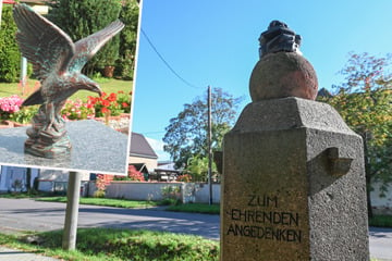 Leipzig: Kriegerdenkmal geschändet! Vandalen stehlen Adlerfigur