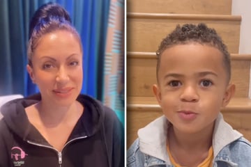 Mutter sichtet Schulfotos ihres Sohnes: Bevor sie Bilder ihrem Mann zeigt, muss sie kräftig Luft holen