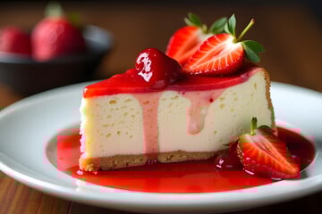 Käsekuchen mit Erdbeeren: Dieser einfache Cheesecake schmeckt so fruchtig