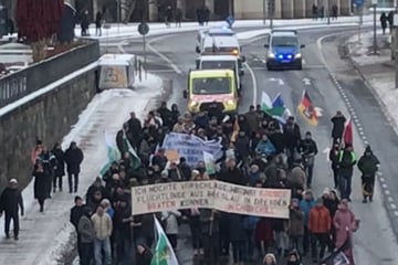 Mit Kackfahne durch Dresden gezogen: Staatsanwaltschaft geht gegen Januar-Demonstrant vor