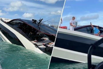 Luxus-Yacht läuft mit Wasser voll, doch Passagiere machen lieber Selfies