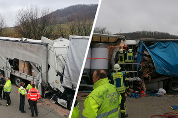 Unfall A8: Laster-Karambolage auf der A8: 55-Jähriger kommt ums Leben, zwei weitere Personen verletzt