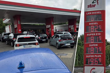 Dresden: Lange Schlange an der Tanke: Dresden jagt den billigsten Sprit des Tages