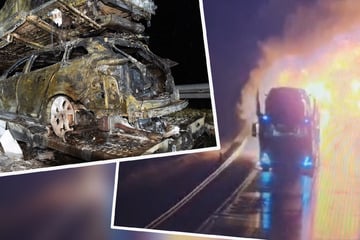 Unfall A71: Auto-Truck gerät in Brand: 41-Jähriger steuert Lastwagen noch kilometerlang durch Tunnel!
