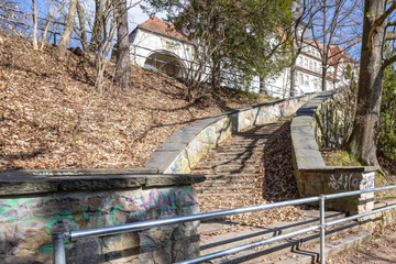 Treppe in Chemnitzer Park gesperrt: CDU fordert endlich Sanierung