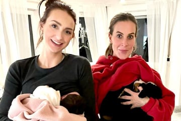 Charlotte Würdig: Einfach unzertrennlich: Charlotte Würdig hält Sidos Ex Georgina bei der Geburt die Hand