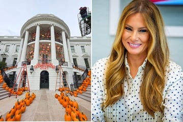 Melania unveils White House Halloween makeover as Trump continues ballroom construction