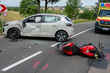 Motorradunfall in Mittelsachsen: Biker schwer verletzt