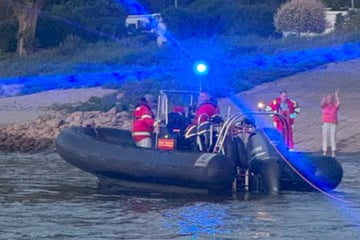 Boot mitten auf dem Rhein gestrandet: Feuerwehr muss Sportschiff retten