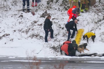 Dramatischer Rettungseinsatz in Sachsen: Frau rutscht auf Gassirunde in Fluss