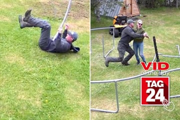 Viral Video of the Day for June 26, 2024: Man's wife takes out trampoline screws before he notices
