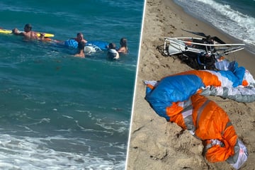 Horror-Flug endet im Wasser: Paraglider überlebt Sturz aus 150 Metern Höhe