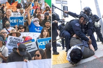 Federal agents turn LA into a war zone as ICE raid protests break out into violence