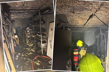 Feuerwehr bei Düsseldorf im Einsatz: Kellerbrand in Einfamilienhaus