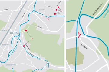 Dresdens wichtigste Wasserleitung wird saniert: Straßen mehrere Monate lang gesperrt
